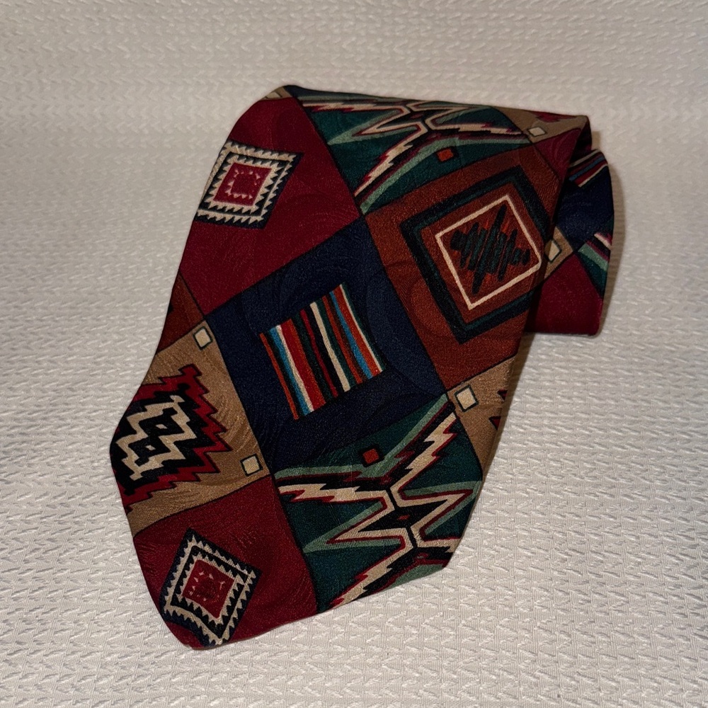Save the Children Navajo Blanket Aztec-Inspired Multicolor Tie